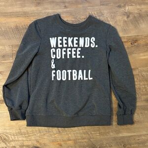 Women's Charcoal Sweatshirt with Graphic Print